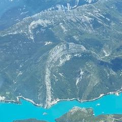 Flugwegposition um 12:24:17: Aufgenommen in der Nähe von Département Alpes-de-Haute-Provence, Frankreich in 2549 Meter